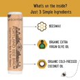 thumbnail image 4 of Bálsamo labial Portland Bee Balm sin perfume, 3 unidades, totalmente natural, 4 of 9