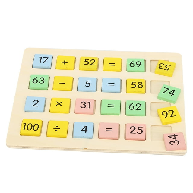 Mathematics Toy, Polished Wood Material Mathematics Educational Toy, Durable And Baby For Child
