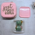 thumbnail image 4 of Just Chill Pink Combo Lunch Set | Sequin Embellished Lunch Bag and 6.25" Square Food Container, 4 of 11