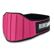 RIMSports Weight Lifting Gym Fitness Deadlift Squat Workout Pull up Belt, Pink M