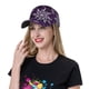 thumbnail image 5 of Fotbe Snowflake Gradient Purple Gorro Clásico de Béisbol, Gorra Ajustable con Broche Snapback, Gorro de Exterior de Algodón Suave, 5 of 6