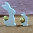 thumbnail image 4 of JJKBVCLO Easter Rabbit Back Easter Egg Chocolate Decorative Ornament Silicone Mould DIY Gypsum Cement Mould, 4 of 5