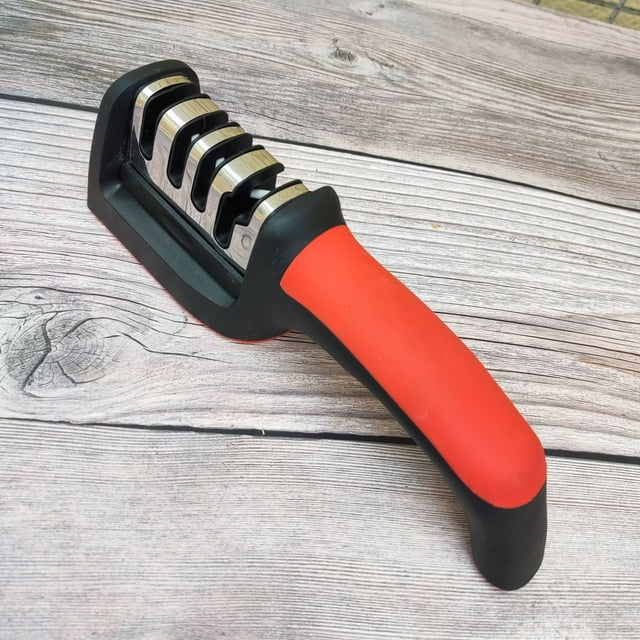 Afilador de cuchillos multifuncional para el hogar, de tres etapas y cuatro etapas