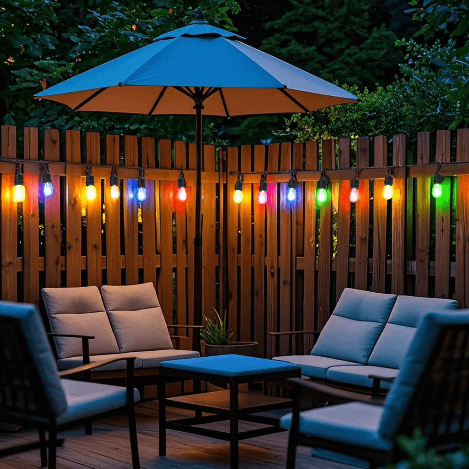 Westinghouse 24 Bulb Color Changing String Light 48ft,Rope Lights Outdoor with Remote Control for Bedroom Garden Party Halloween Christmas Decorations