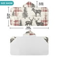 thumbnail image 4 of Yayeee Kids Hooded Towels Toddler Soft Absorbent Beach Bathing Wrap 50" x 23.5", Beige Deer, 4 of 5