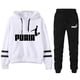 thumbnail image 1 of Chándal informal para mujer, traje deportivo holgado y cómodo, Sudadera con capucha a rayas para uso diario, conjunto de dos piezas a juego, 2024, 1 of 1