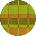 thumbnail image 1 of Ahgly Company Machine Washable Indoor Round Transitional Pistachio Green Area Rugs, 7' Round, 1 of 7