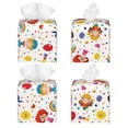 thumbnail image 2 of Gaeub Childrens Party Print Leather Tissue Box Cover Square,Tissue Holder,Leather Paper Case,PU Leather Tissue Box Holder Decorative for Bathroom, Home Office Decor, 2 of 7