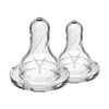 Dr. Brown's Natural Flow Y-Cut Narrow Baby Bottle Nipple, for Thicker Liquids, 100% Silicone, 2-Pack