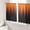 Orange, variant on Black White Sheer Curtains 54 Inch Length 2 Panels Set for Living Room/Bedroom, Modern Geometric Abstract Gradient Striped Semi Curtain Sheers Drapes Rod Pocket Curtains Window Treatment 52''x54''x2