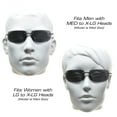 thumbnail image 3 of proSPORT POLARIZED Bifocal Rimless Sunglass Wrap Around Gray Men Women, 3 of 6