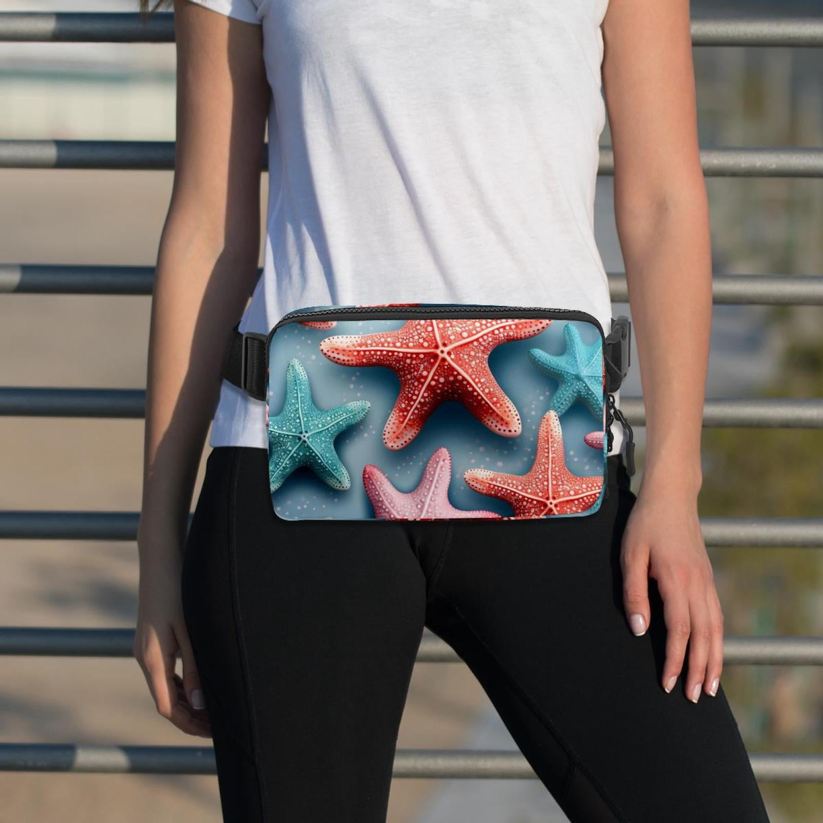 Starfish Adjustable Lightweight Running Belt with Extension Strap and Belt Bag/Fanny Pack – Unisex