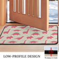 thumbnail image 3 of Red Dinosaur Silhouette Pattern Door Rugs,Washable Non Slip Door Mats Indoor,Decorative Door Mats,Entry Mat Indoor for Entrance,Bedroom,Kitchen,Bathroom,30"x17", 3 of 6