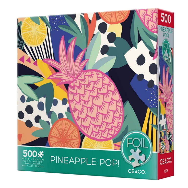Ceaco 500 Piece Foil Heather Mclauhghlin Pineapple Pop