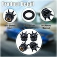 thumbnail image 4 of Hotpom Tire Stem Valve Caps, Crown Crystal Diamond Tire Air Cap Set Fit for Cars, SUV, Trucks, Bikes, Motorcycles, Modern Vehicle Accessories, 4 of 6