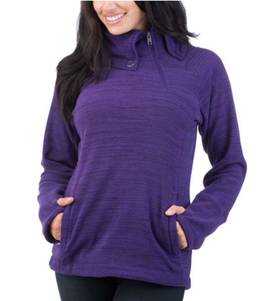 Avalanche Women's 1/4 Zip Thumb Holes Fleece Kamnik Pullover Jacket