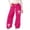 Hot Pink, variant on MUXiin Girls Sweatpants Bow Baggy Y2k Parachute Track Pants Elastic Waist Athletic Joggers Open Bottom Fashion Sweat Pants with Pockets Preppy Kids Clothes Size