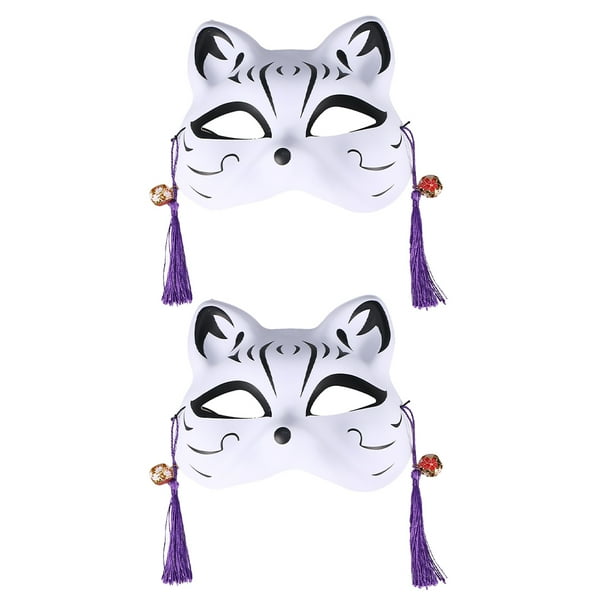 KAKOWELY máscaras de gato para mascarada, máscara de cosplay, máscara de media cara, máscara de fiesta