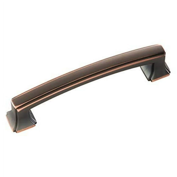 Hickory Hardware P3232-OBH-10B Bridge's Collection Pull 3-3/4 Inch (96mm) Hole Center, Center to Center, Oil-Rubbed Bronze Highlighted, 10 Count