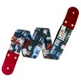 thumbnail image 3 of Correa para guitarra Strap o Tahali para guitarra acústica, bajo eléctrico, guitarra eléctrica Kidam  Nylon Punk Rojo, 3 of 5