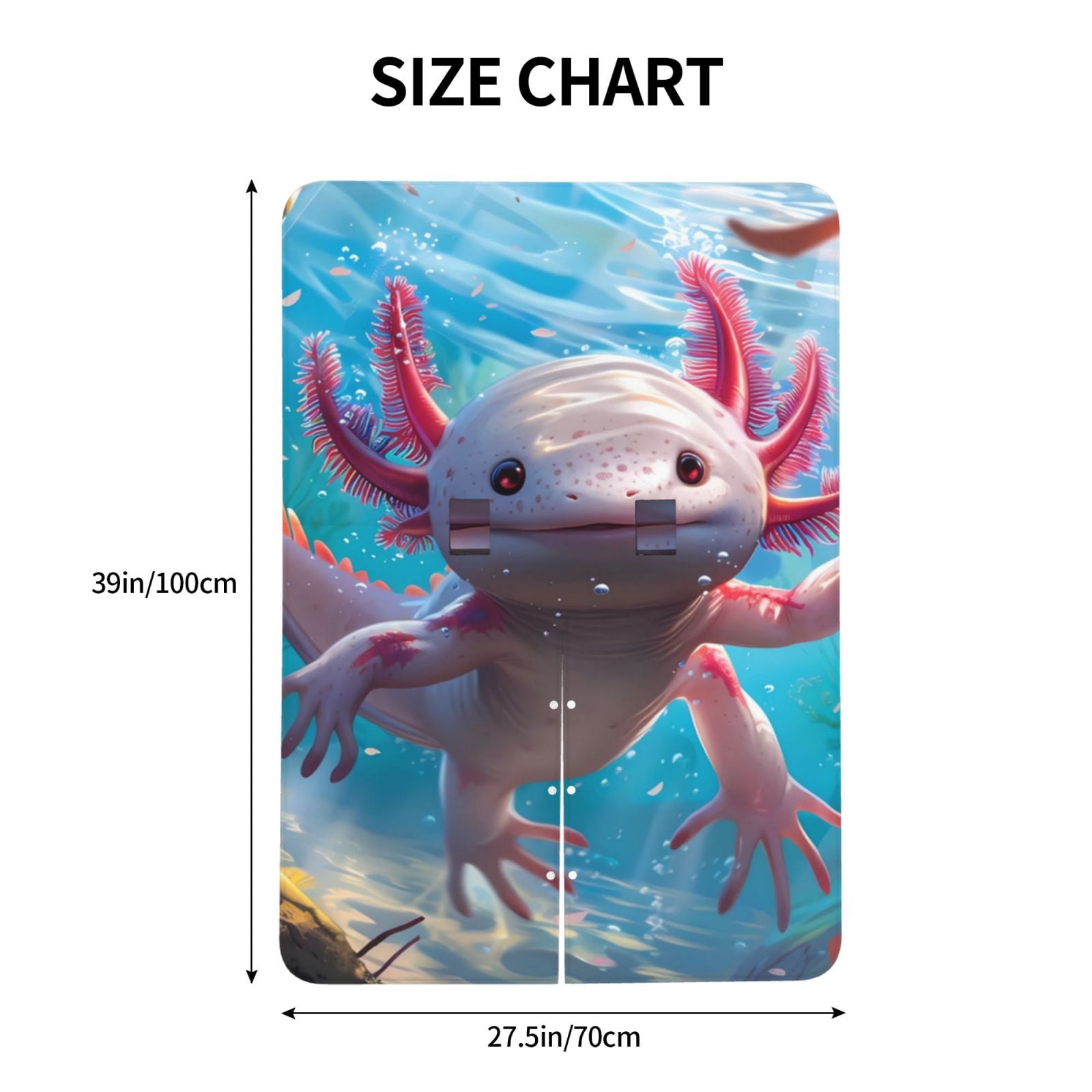 Naloa Cute Underwater Axolotl Baby Car Seat Cover, Breathable Baby Carrier Cover, Multiuse Baby Carrier Cover & Nursing Breastfeeding Cover