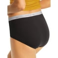 thumbnail image 3 of Hanes Women's SUPER VALUE Sporty Cotton Brief Underwear, 6+3 Bonus Pack, 3 of 7