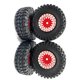 thumbnail image 2 of Llantas de plástico duraderas Vogacara para coche teledirigido 4 piezas 1/24 modelo Rojo, 2 of 6