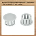 thumbnail image 4 of Uxcell 32Pcs Plastic Hole Plugs, Flush Type Panel Hole Plugs Insert End Caps for Locking Hole Furniture Cabinet 13mm Light Gray, 4 of 6
