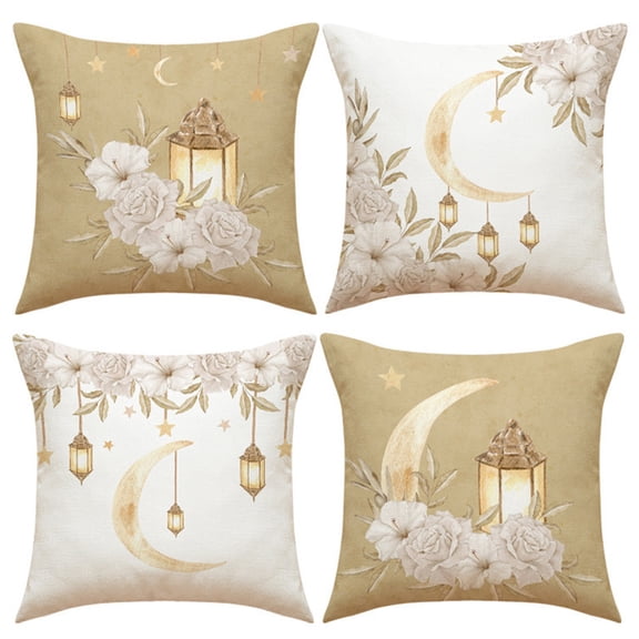 Chinoiserie Floral Pillow Covers Asian Style Throw Pillow Cover Grey and White Chinoiserie Mughal Gardens Spring Floral Pillow Case Cushion Cover Home Decor for Sofa Living Bedroom 18x18", Set of 4