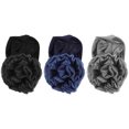 thumbnail image 1 of Shisuyan Elastic Turban Stretch Caps Navy Blue 3Pcs, 1 of 9