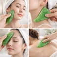 thumbnail image 4 of Herramienta de masaje Gua Sha, tablero de resina Gua Sha para relajación muscular y masaje corporal, acabado ergonómico con piedras naturales, adecuado para rostro y cuerpo., 4 of 5