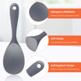 thumbnail image 1 of Ruiboury 2x Gray High Temperature Resistant Rice Cooker Serving Spoon No More Burns Silicone Rice Paddle, 1 of 6