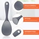 thumbnail image 5 of Toystoory Cuchara sólida de silicona compacta y ligera, 2 pack/lote, conveniente para viajar a altas temperaturas Mostrada, 5 of 6