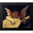 thumbnail image 2 of Fiorentino, Rosso 14x12 Black Modern Framed Museum Art Print Titled - Angel with Lute, 2 of 5