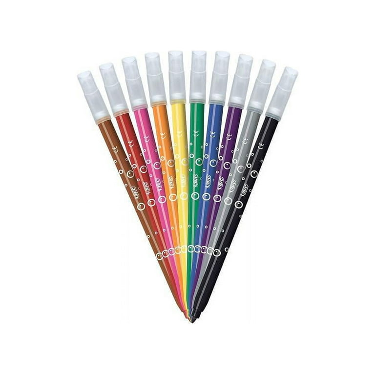Kids Ultra Washable Markers, Plastic Tube, Medium Bullet Tip, Assorted  Colors, 20/Pack