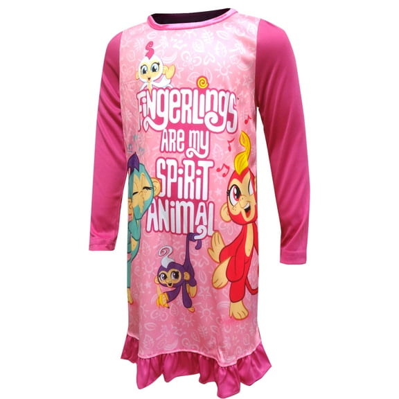 Fingerlings Pajamas Girls' Spirit Animal Sleep Nightgown (4)