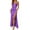 Purple, variant on Krdevn Women's Formal V Neck Dress Hollow Out Backless Bodycon Maxi Dress Slim Fit Waist Belted Party Evening Gown,Color: GN2 Size: S