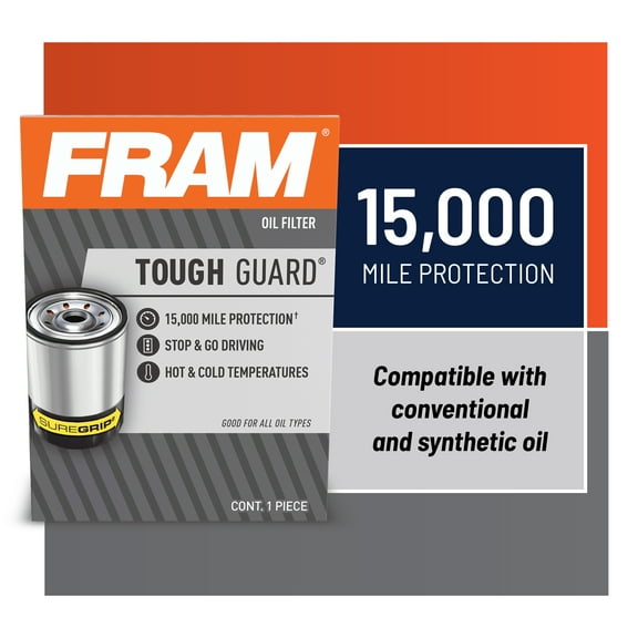 FRAM Tough Guard Oil Filter, TG3675, 15K mile filter for Buick, Cadillac, Chevrolet, GMC, Jeep, Oldsmobile and Pontiac Fits select: 1999-2002,2005 CHEVROLET SILVERADO