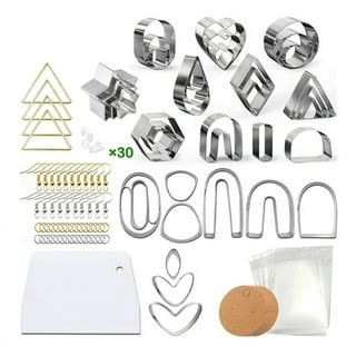 TINYSOME 165pcs Polymer Clay Cutters Set Clay Earring Cutters Kit