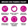 thumbnail image 3 of Tulip Brush-On Fabric Liquid Paint Black, Create Permanent Designs, Great for Fashion and Decor Crafts, Black Color, 4 oz, 3 of 10