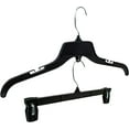 thumbnail image 6 of Hangon Combo Set Recycled Plastic Shirt & Pants Hangers, 17 Inch & 12 Inch, Black, 30 Pack, 6 of 7