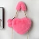 thumbnail image 4 of Bolso de mano de peluche Love Package con forma de corazón de pericardio cardioide Bolso de hombro individual con diseño en forma de corazón, 4 of 6