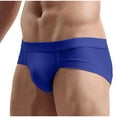 thumbnail image 4 of Iugvhana Men's Ultra-Thin Modal Briefs – Moisture-Wicking Low Rise Underwear, Smooth & Breathable for Everyday Comfort Blue XL, 4 of 4