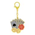 thumbnail image 1 of Llavero De Buena Fortuna Del Ganador De Los Dados Del Póker De La Riqueza De La Mano Ganadora Del Feng Shui, 1 of 5