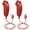 Red+Red, variant on LUXMO 2 Packs Wii Nunchuck Controller, Nunchuck Replacement Controllers Joystick Gamepad for Wii Wii U Console