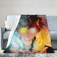 thumbnail image 2 of My Hero Academia Bed Blanket Air Conditioner Quilt Ultra Soft Flannel Blanket All Season Fuzzy Blanket Reversible Fluffy Plush Blanket 80"X60", 2 of 8