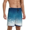 thumbnail image 2 of Gaeub Christmas Snowflakes Printed Men's Short Pajama Pants, Lightweight Lounge & Sleep Bottoms Keep You Cool - 4X-Large, 2 of 9