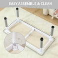 thumbnail image 7 of Kids Table and 4 Chairs Set, Height Adjustable Toddler Table and Chairs Set with Rubber Foot Covers, Graffiti Desktop Children Activity Table for Ages 2-10, Daycare, Classroom, 7 of 7