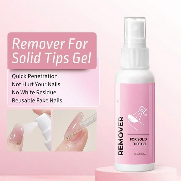 Spray removedor de uñas de alta velocidad, 55 ml. Solución para el cuidado de las uñas.