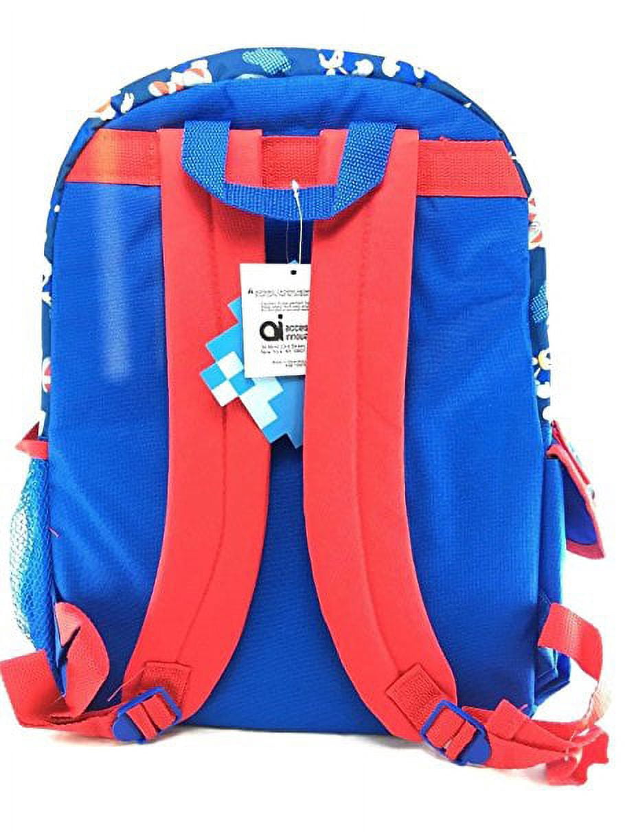 Sonic The Hedgehog Unisex Adjustable Shoulder Strap Mini Backpack, Multicolor